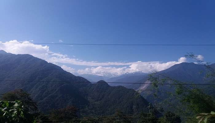  Panoramic view from Cholamu Lake in Sikkim.