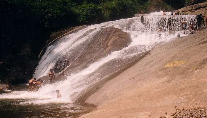 Siruvani Falls near the Vaidehi Falls.