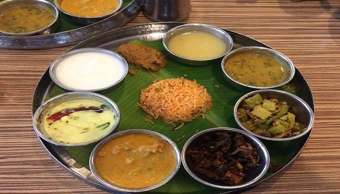 Sri Anjaneya Vilas Arya Vysya Meals.