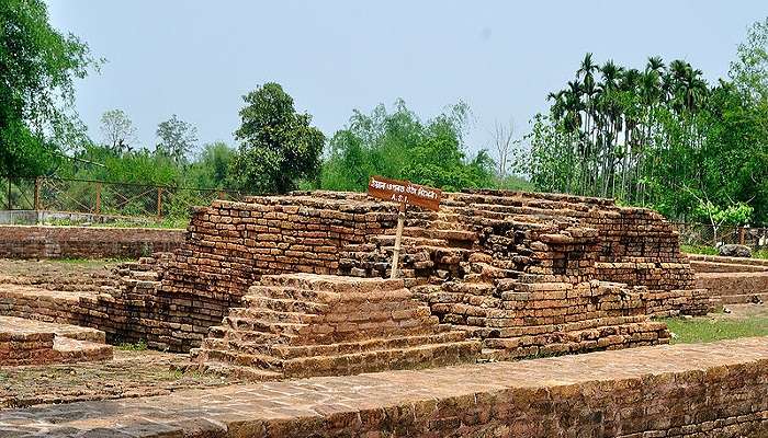 Ancient rock-cut sculptures and ruins at Sri Surya Pahar