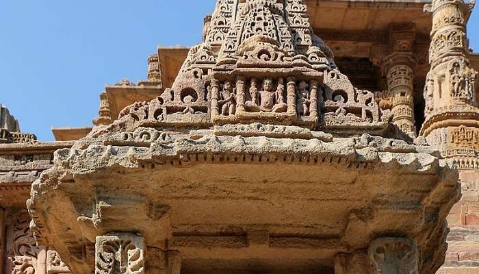 Intricate carving of Sun Temple Of Modhera.