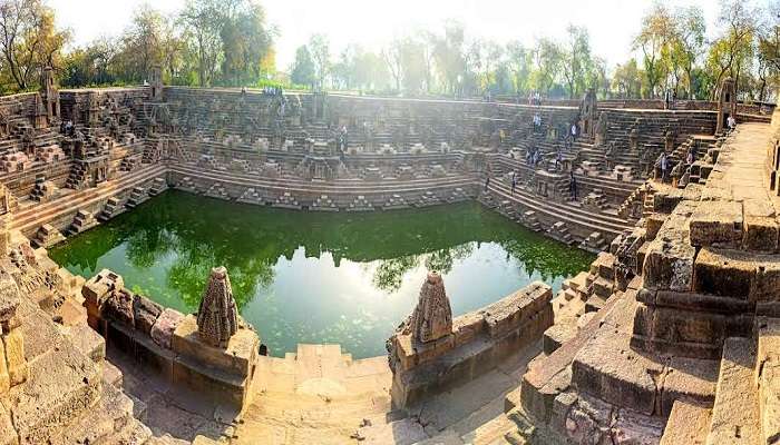 Surya Kund adjoining the Sun Temple Of Modhera. 