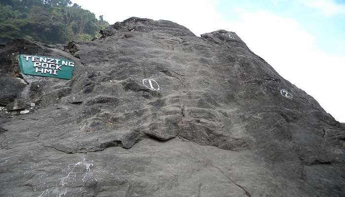 Rock formation at Darjeeling. 