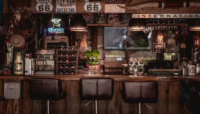 Interior of a Restaurant.