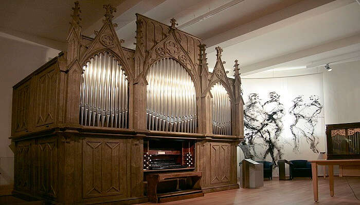 The old organ of the chapel of the Hofburg Imperial Palace