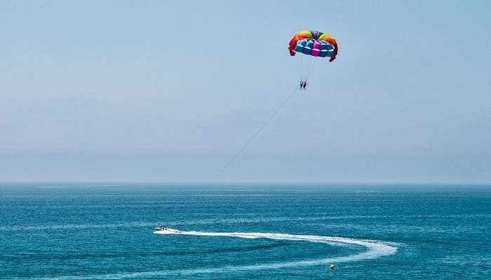 Paragliding is a famous activity to do.