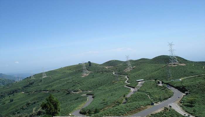 Scenic view of Soureni-Tingling Viewpoint in Mirik near Kharbani