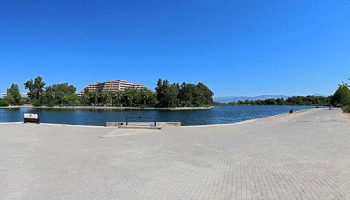 Enjoy the view of Titreyengöl Lake.