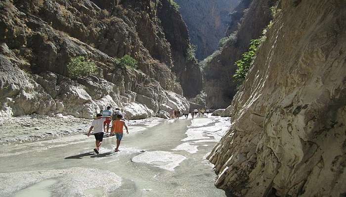 Trekking trails of Saklikent National Park.