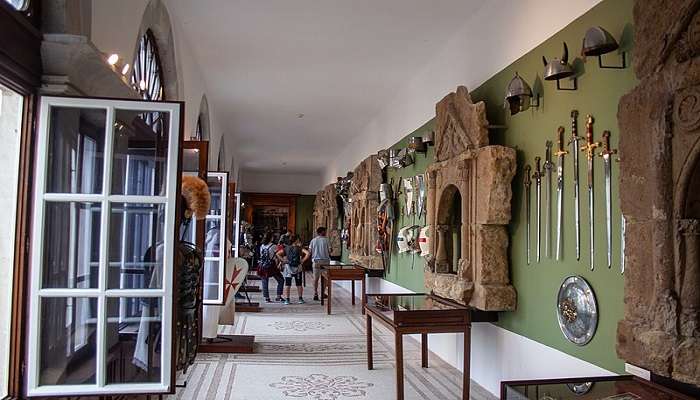 Mediaeval weapons displayed at Rakoczi Museum in Tekirdag Turkey. 