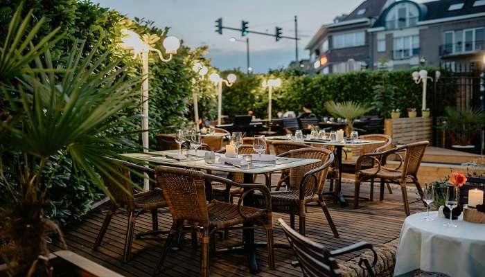 Tables and Chairs on the Terrace at the best cafes in Bundaberg.