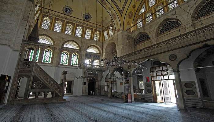 Interior of the mosque built between 1583 and 1586 for the Ottoman sultan Murad III