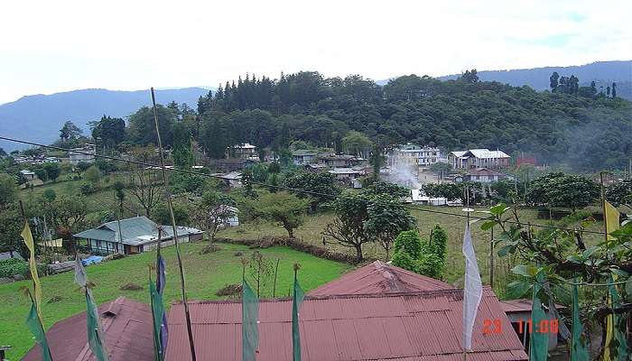 Serene view of Yuksom, a quaint village near Yangtey Sikkim.