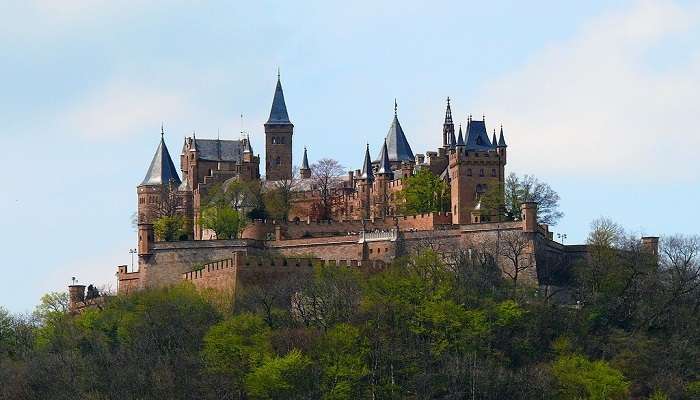 Historical Hohenzollern Castle standing tall and inviting