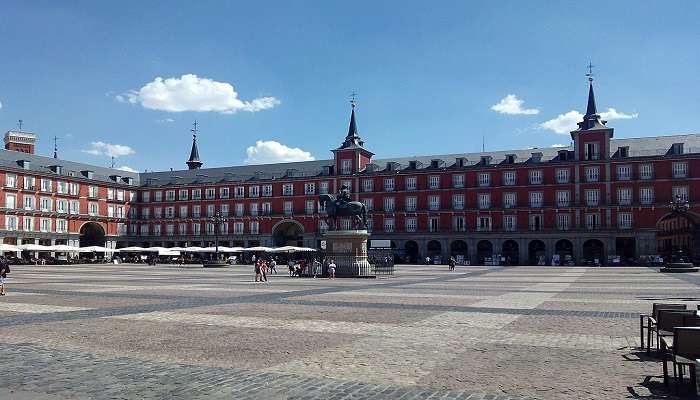 A view of the Plaza Mayor in Madrid