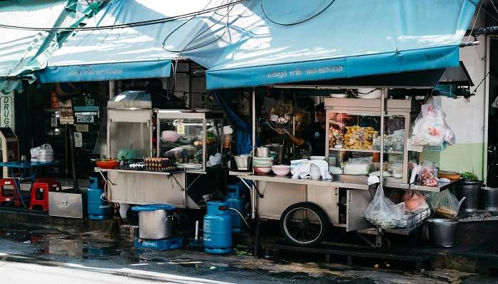 The city's cuisine culture is culturally diversified, including Thai and international dishes 