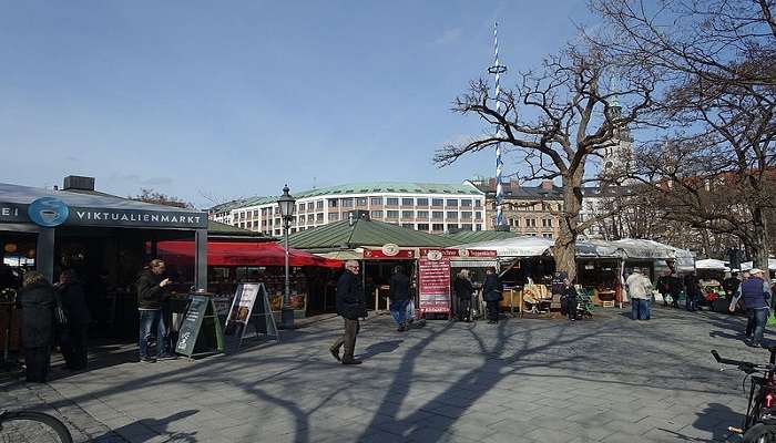 Buy food at the market.