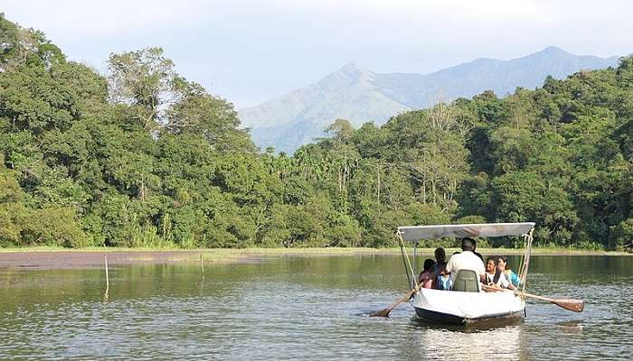 Boating in Pookode Lake