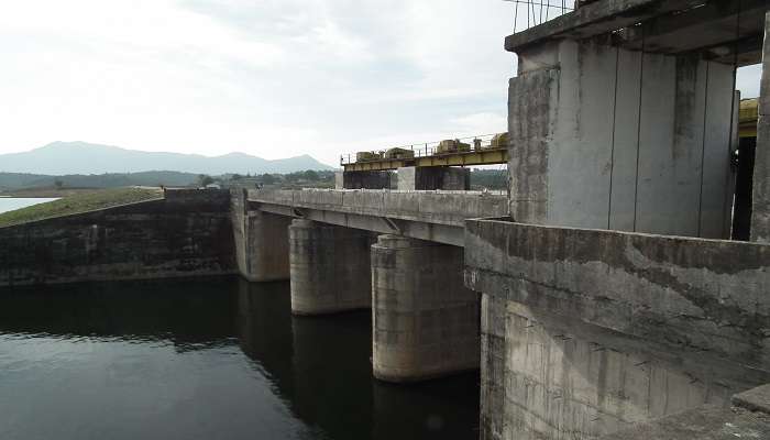 Gates of Karapuzha Dam Wayanad 