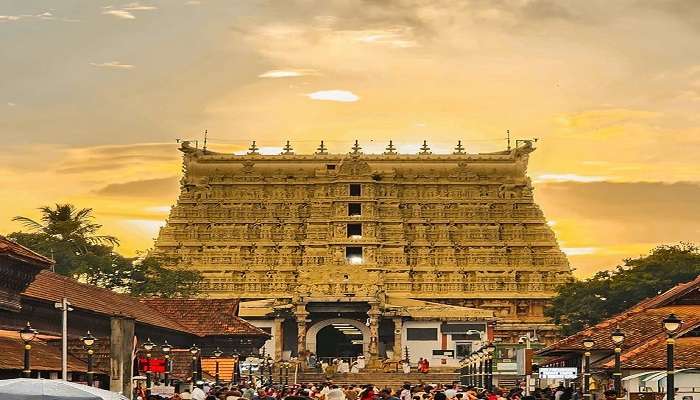 Sree Padmanabhaswamy Temple is a fine example of the Dravidian style of architecture