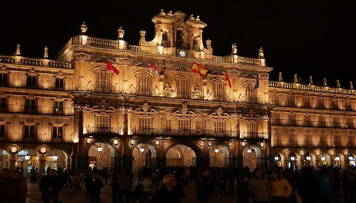 Plaza Mayor at night