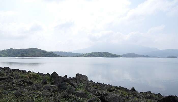 View from Banasura Dam near the Wayanad Wildlife Sanctuary in Kerala