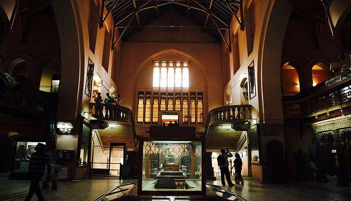 Interiors of Baroda Museum & Picture Gallery in Gujarat.