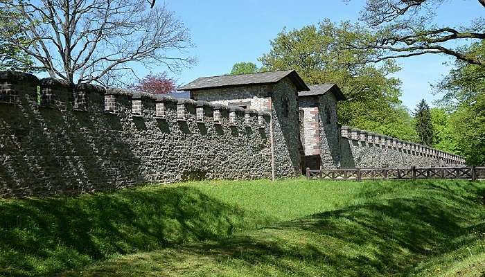  Roman fort walls with greenery