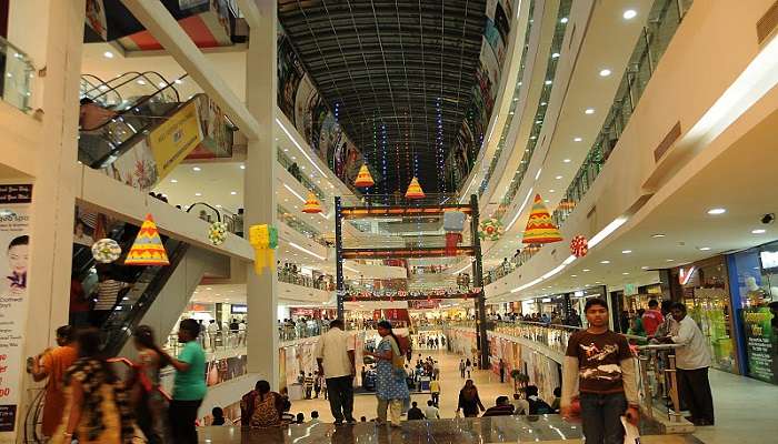 Inside view of Brookefields Mall, Coimbatore