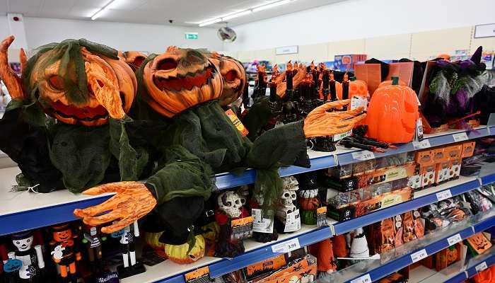 A delightful view of Brussels in Belgium during Halloween celebrations