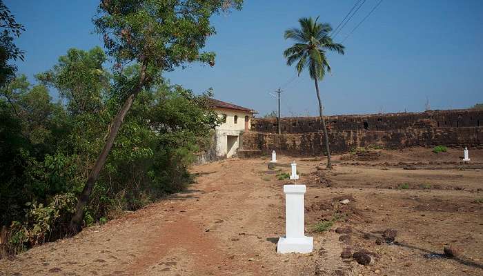 Cabo de Rama Fort, a majestic fort formed from laterite rock, famous for its sunset view.