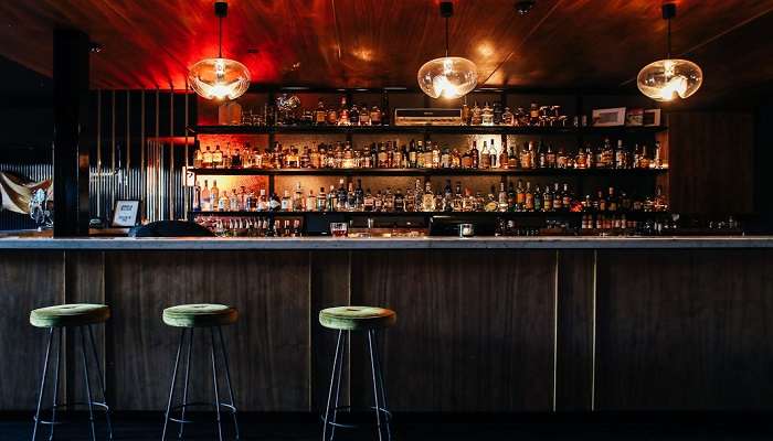 Stylish interior of pub in restaurant in Ulladulla.