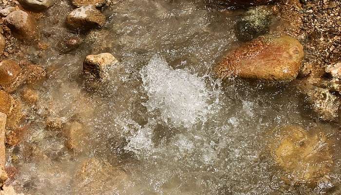 Beautiful view of hot spring