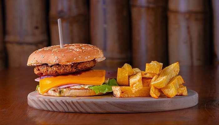 The classic burger and fries combo