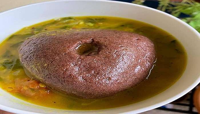 Ragi Mudde, a dish made of steamed Ragi millets