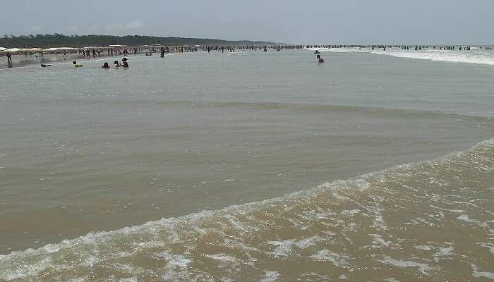 Digha Beach Sunset a top place to visit near Kolkata.