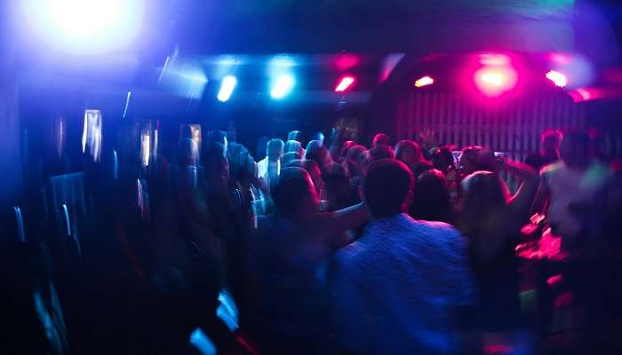 People dancing on New Year