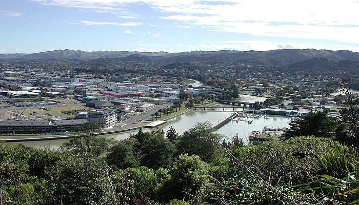 viewed from Kaiti Hill