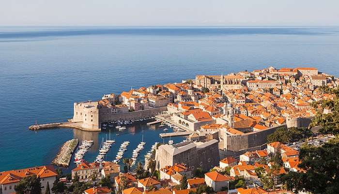 Dubrovnik City Walls at night