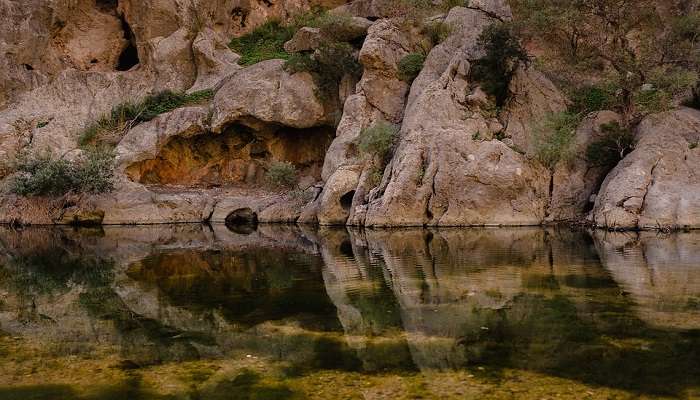 The view of ancient caves