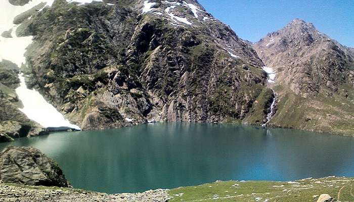 Beautiful Gadsar lake at Kashmir