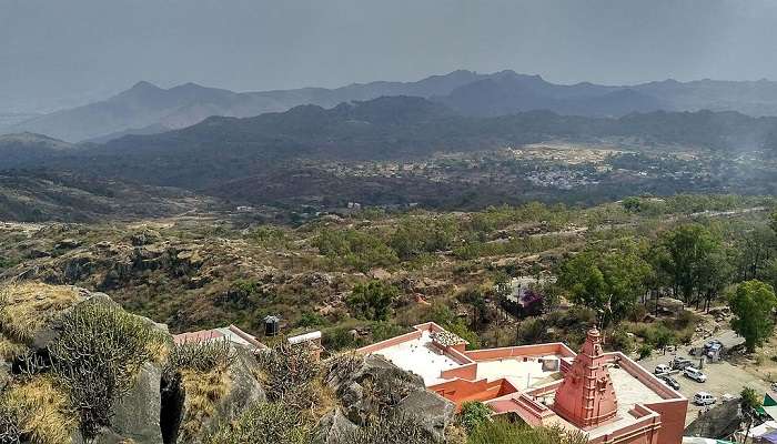 The view from the peak of Guru Shikhar in Arbuda Devi Temple.