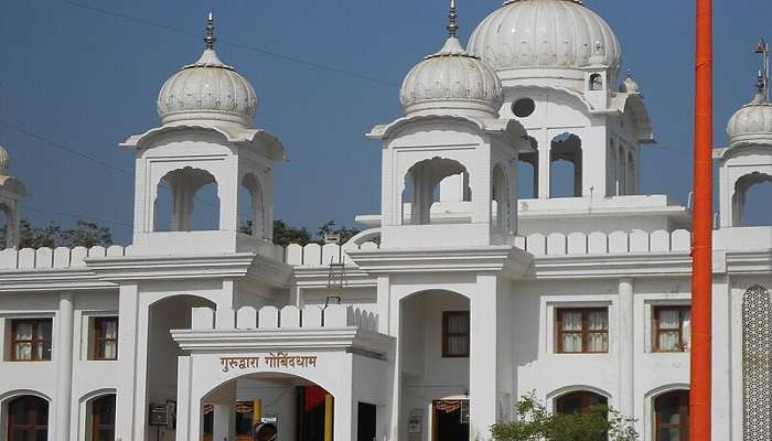 The famous Gurudwara Gobind Dham near Thol Lake.