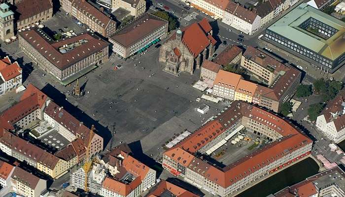 Hauptmarkt is a picturesque spot and one of the top places to visit in Nuremberg