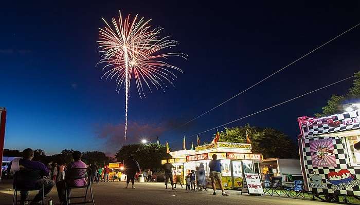 A stunning view of the festival in USA