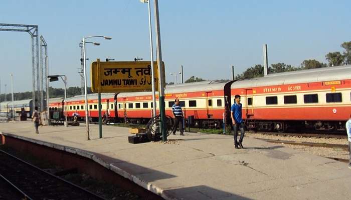 The closest railway station to the Kishanganga River is Jammu Taw