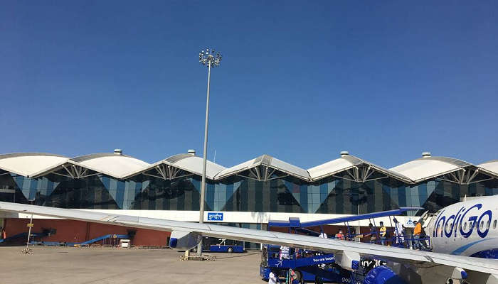 The view of Devi Ahilya Bai Holkar Airport