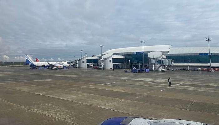 Apron of Srinagar airport.