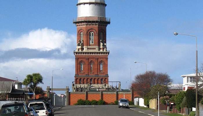 Invercargill Water Tower aesthetically pleasing building on Doon Street.