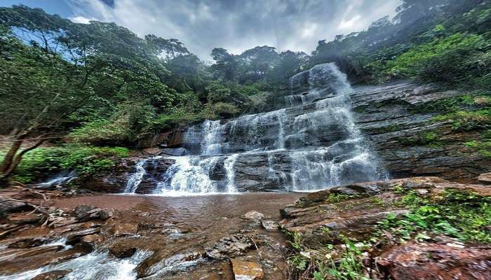 Jhari Falls a best places to visit in Chikmagalur in 1 day.